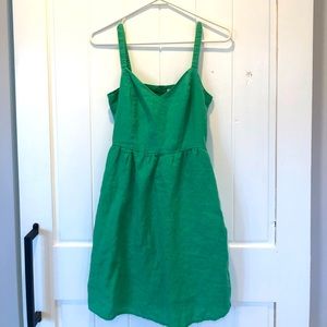 Cynthia Rowley Green Linen Dress